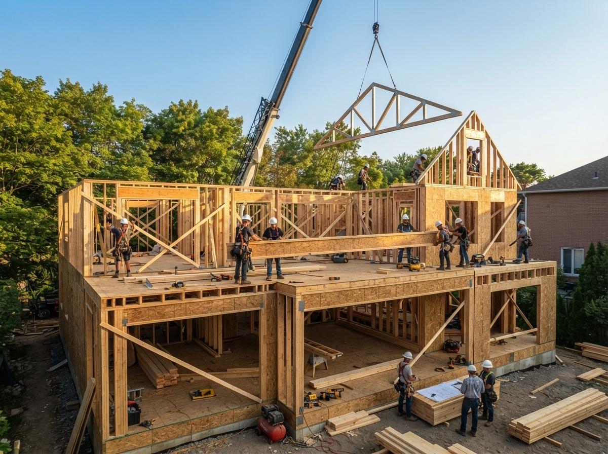 Custom Homes Framing